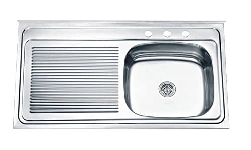 Aqua Nuova Single Tank Kitchen Sink with Left Drainer