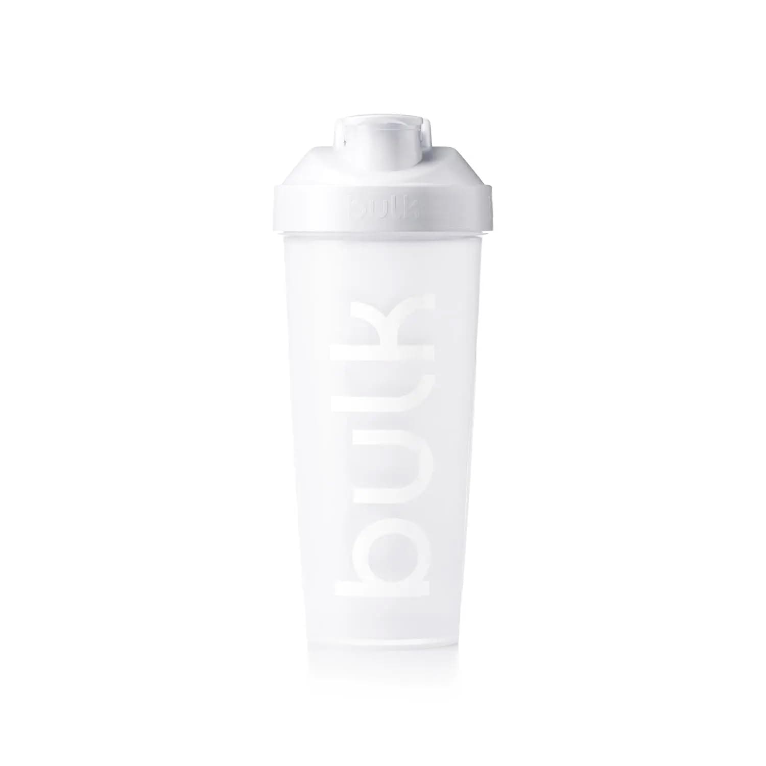 Iconic Shaker Bottle, 750ml, Ice White, Leak-Proof, BPA-Free, Wire Mixing Ball for Lump-Free Shakes, Convenient Carry Handle, Transparent Fill Level, Dishwasher Safe