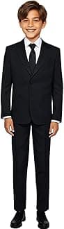 Black n BiancoBoys' Formal Black Suit with Shirt and Vest