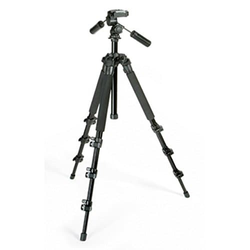 Caltar lightweight Traveling Tripod Kit with A Three-Way Pan/Tilt Head with 1/4-20 Quick Release Plat