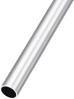 6063 Aluminum Tube (13mm OD x 11mm ID x 300mm L), Aluminum Round Tubing - for Home Furnishing, Machinery, DIY Handicraft