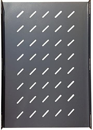 SYSRACKS 32U Floor Standing Server Rack Cabinet Enclosure Glass Door - Accessories Included - 4 Cooling Fans, 8-Outlet Powerbar, Fixed Shelf, Thermosensor, LCD Display and Other HQ Accessories