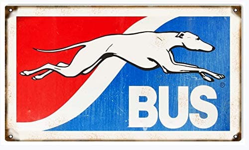 TYmall Wall Plaque Greyhound Bus Coffee Houes or Home Wall Decoration Metal Tin Sign 8X12 Inches