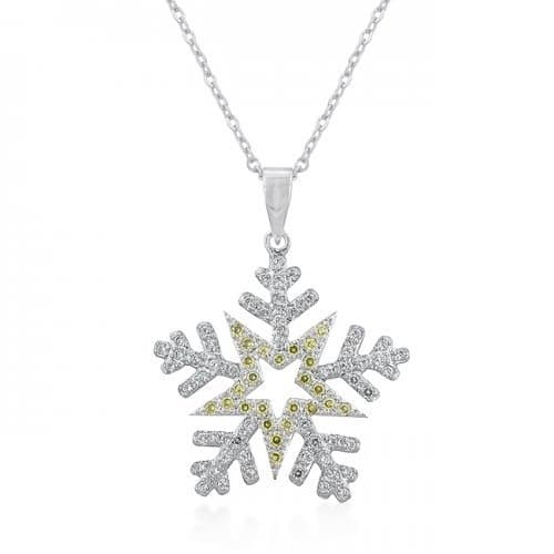 Pave Snowflake Pendant