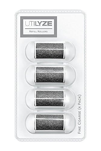 UTILYZE Wet & Dry Refill Rollers for Electronic Foot File Pedicure Electric Callus Remover (Fine Coarse)