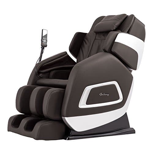 Galaxy Aria 6 Full Body Massage Chair, Advanced Kneading, Tapping, Pressing, Knocking and Shiatsu, Heat on Lumbar, Shoulder Airbag Massage. (Brown)