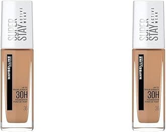 MaybellineNew York Foundation, Superstay Active Wear 30 Hour Long-Lasting Liquid Foundation, Lightweight Feel, Water, Sweat and Transfer Resistant, 30 ml, Shade: 36, Warm Sun (Pack of 2)