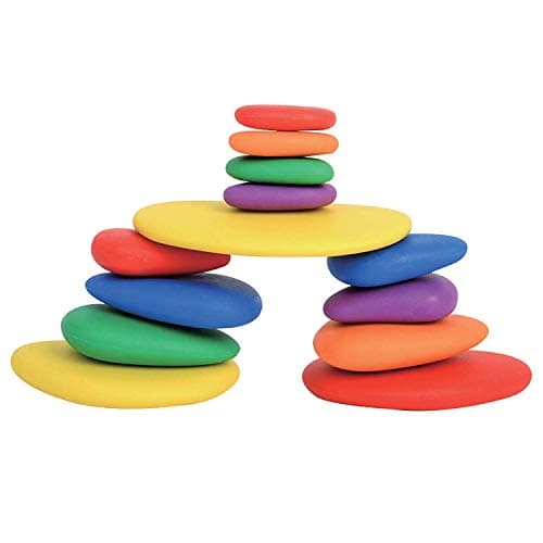 edx Education Rainbow Pebbles - Sorting and Stacking Stones (Limited Edition)