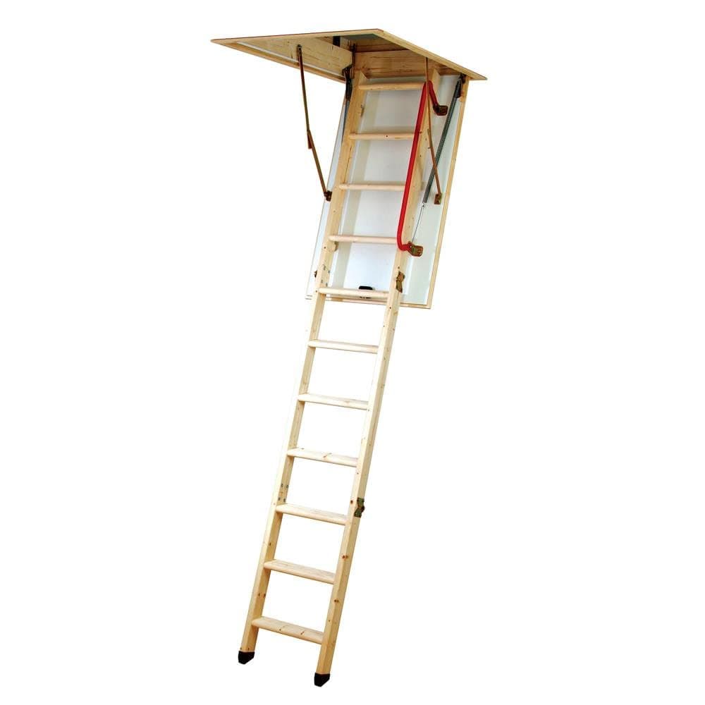 345350 Eco S Line-3 Section Timber Folding Loft Ladder 114 x 55.8 x 28.2 cm