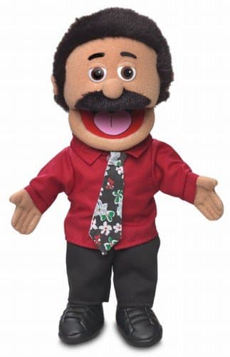 Silly Puppets 14" Carlos, Hispanic Dad/Businessman, Hand