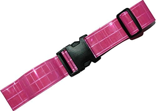 Army Reflective Belt - Military - Made from Reflective Strips for Running Jogging Cycling Walking Biking. Lightweight nylon easily adjustable Fits Comfortably Over Sports Gear and Clothing. Yellow Safety Reflective Band.