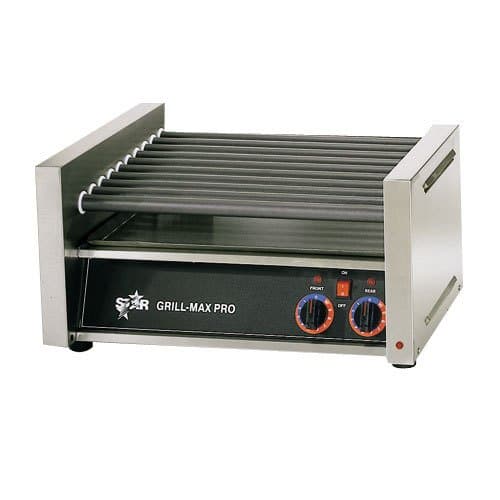 Star Grill Max 30SCF 30 Hot Dog Roller Grill with Duratec Non-Stick Rollers 230 Volts