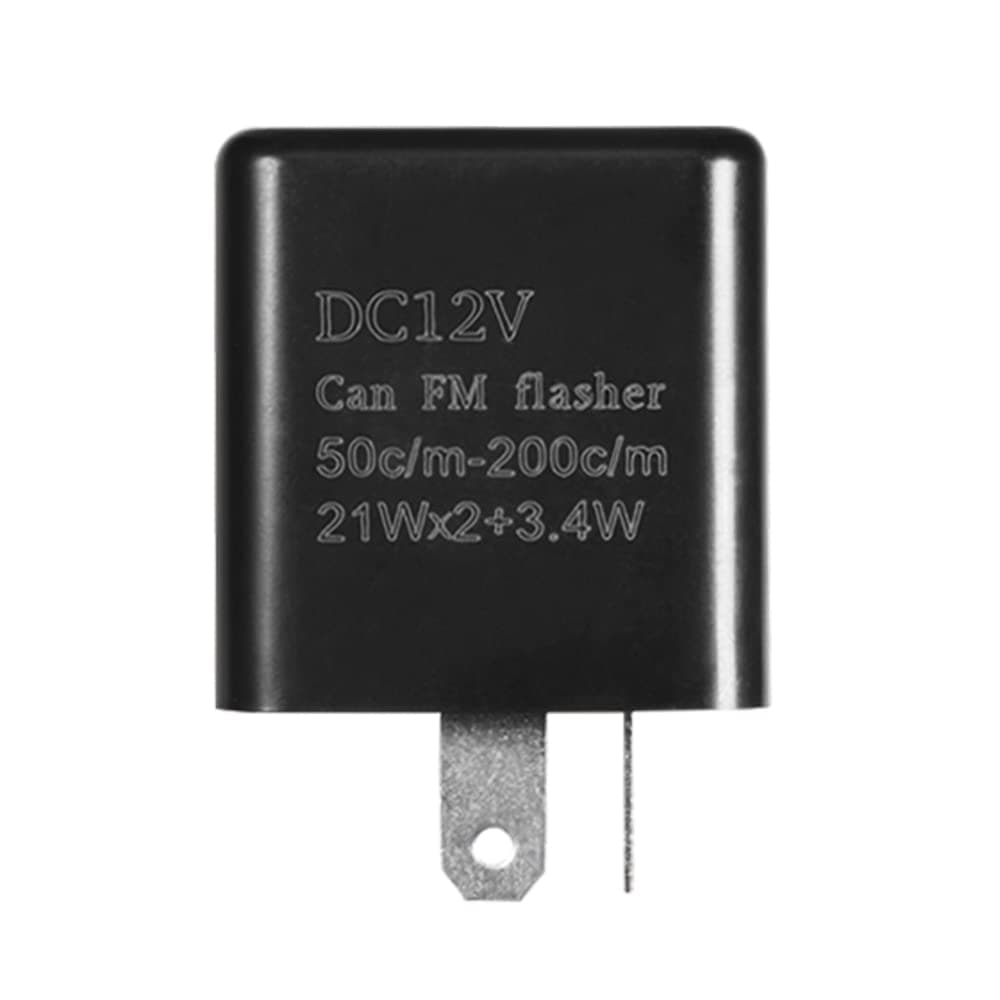 Adjustable 2 PIN 12V Motorcycle Indicator Turn Signal Flasher Relay Perfect Fit for Honda Grom Yamaha Harley etc. Motorcycle LED Indicator Light