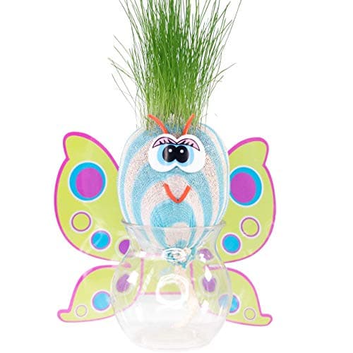 AvoSeedo Grass Head - Funny Fast Growing Grass Head Learning Toy for Kids (Monkey)