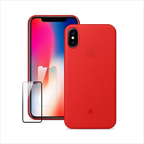Iphone X Case Slim Anti-Scratch Case 0.3mm Ultra,5g Ultralight,good touch feeling For Iphone X（Red）
