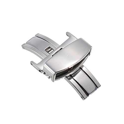 Watch Clasp 20mm Butterfly Deployment Buckle Stainless Steel Clasp Strap For Watch Bands