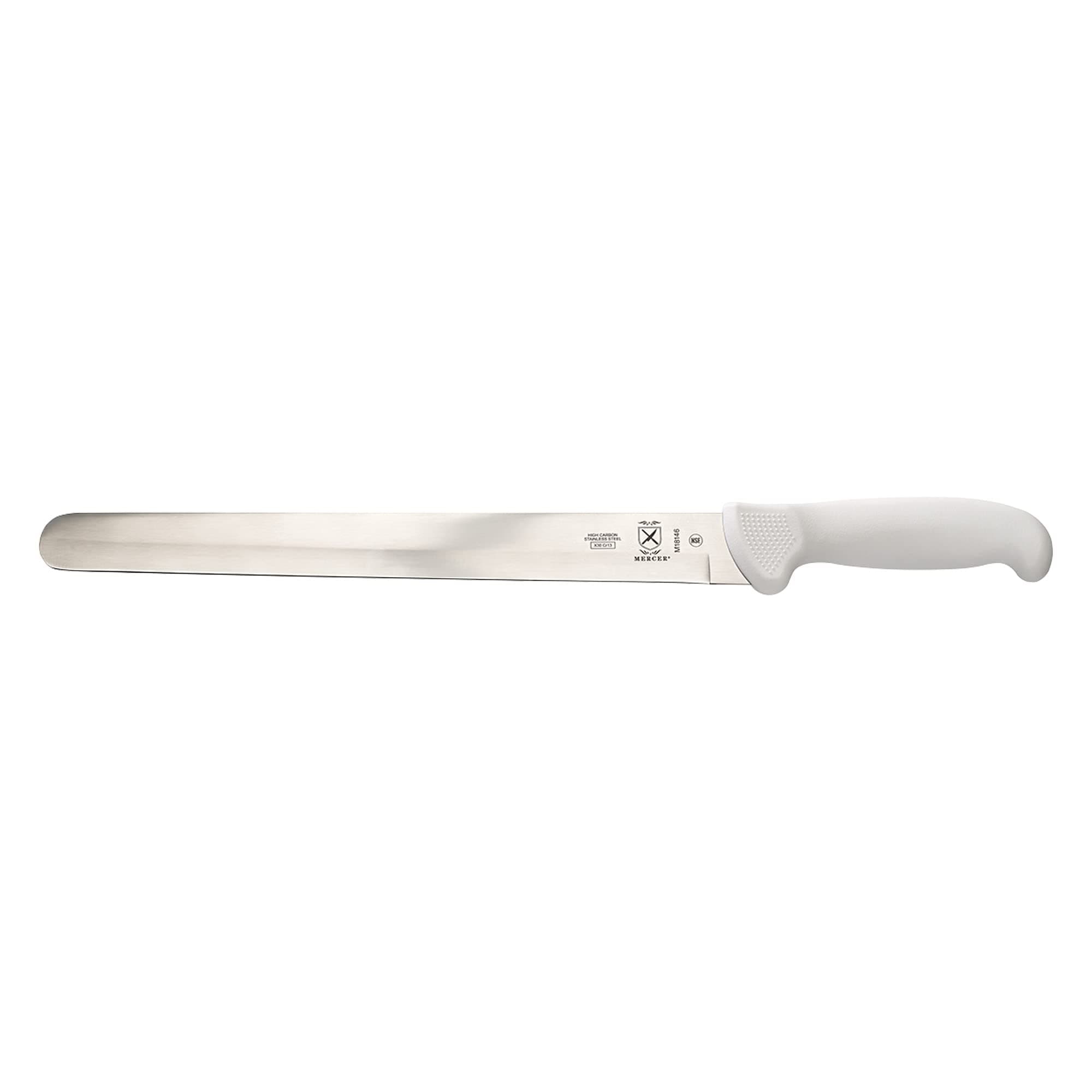 Mercer Culinary 12" Slicer-Plain Edge, White