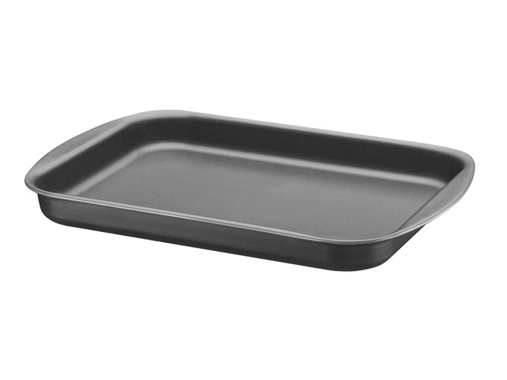 TramontinaBrasil 28cm 2L Graphite Aluminum Flat Roasting Pan with Interior and Exterior Starflon Max PFOA Free Nonstick Coating