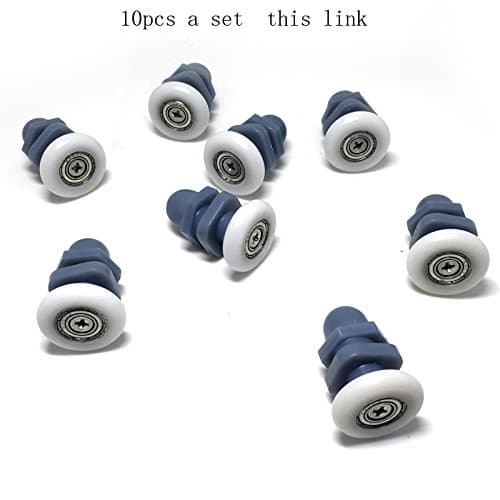 10 x Replacement Shower Door Rollers/Runners/Wheels/Pulleys 27mm Wheel Diameter