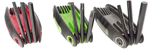 Hex and Torx Key Set, Allen Keys, SAE, Inch, Metric, Star, 3 Folding Wrench Sets, by Tech Team