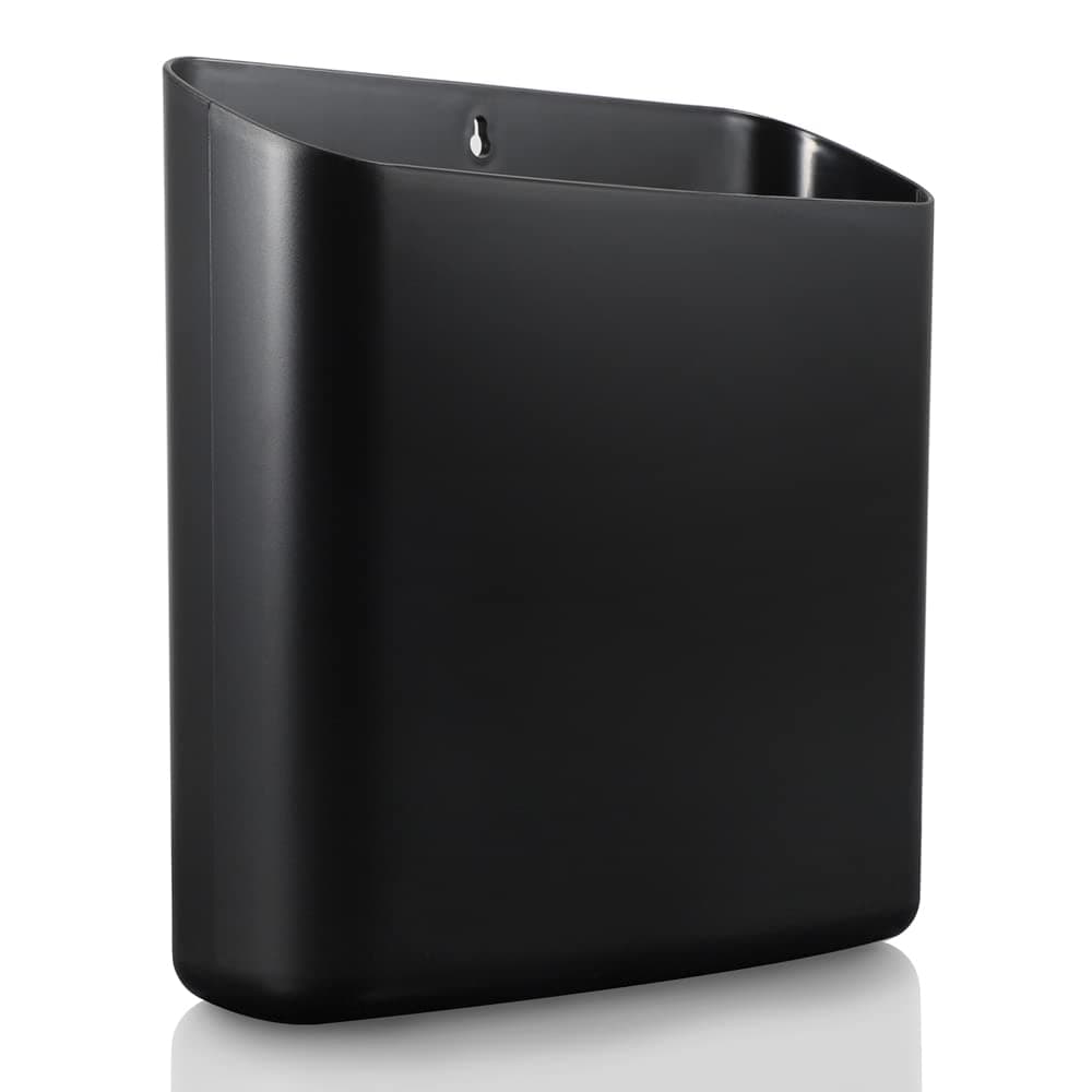 Picowe Magnetic Laundry Storage, Large Lint Holder Bin for Laundry Room, Space-Saving Trash Container Hanging on Dryer, Washer or Wall Mount Trash Bin (Black)