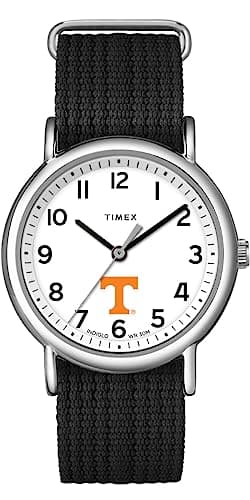 TIMEX Unisex Weekender 38mm Watch with Slip-Thru Single Layer Strap