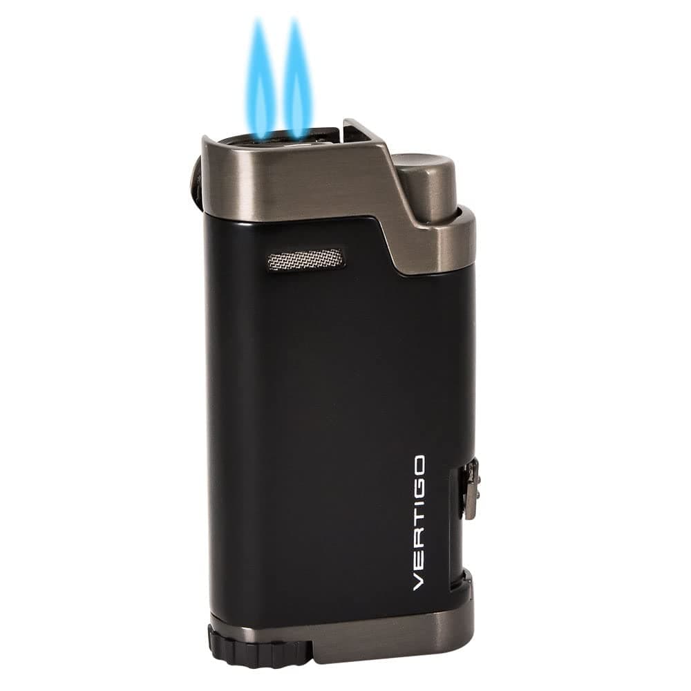 Vertigo Bullet Double Torch Lighter - Gunmetal
