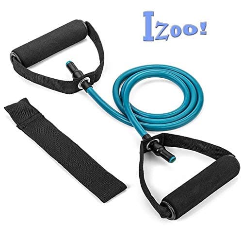 Izoo® Toning Tube Pull Rope with Door Anchor (20 lbs, 25 lbs, 30 lbs) | Sports Resistance Bands | Ideal for Physical Therapy, Pilates, Yoga, Strength Training and Muscle Toning