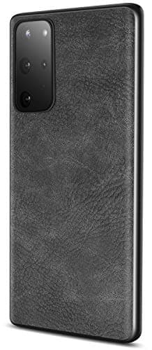 SALAWAT Galaxy S20 Plus Case, Slim PU Leather Vintage Shockproof Phone Case Cover Lightweight Soft TPU Bumper Hard PC Hybrid Protective Case for Samsung Galaxy S20 Plus 6.7inch 2020 (Black)