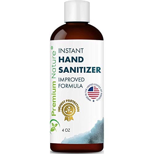 Instant Hand Sanitizer Gel - Value Size Natural Advanced Hand Sanitize Cleaner Aloe Vera Moisturizer Anti Germ Sanittizer Packaging May Vary Refill 4oz Bottles - 5 pack