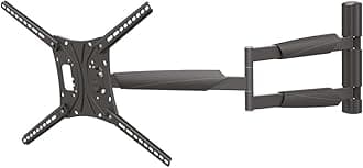 Barkan 102cm Long TV Wall Mount, 13-83 inch Full Motion Articulating - 4 Movement Flat/Curved Screen Bracket, Holds up to 50kg, Extremely Extendable, Fits LED OLED LCD