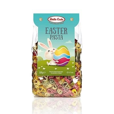 Bunnies, Chicks & Eggs Shaped Tricolour Easter Pasta, 500g