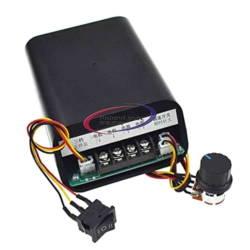 Reland Sun Motor Speed Controller, DC 10-55V 40A Digital Display DC Motor Speed Control CW CCW Reversible Switch for Controlling The DC Motor Speed