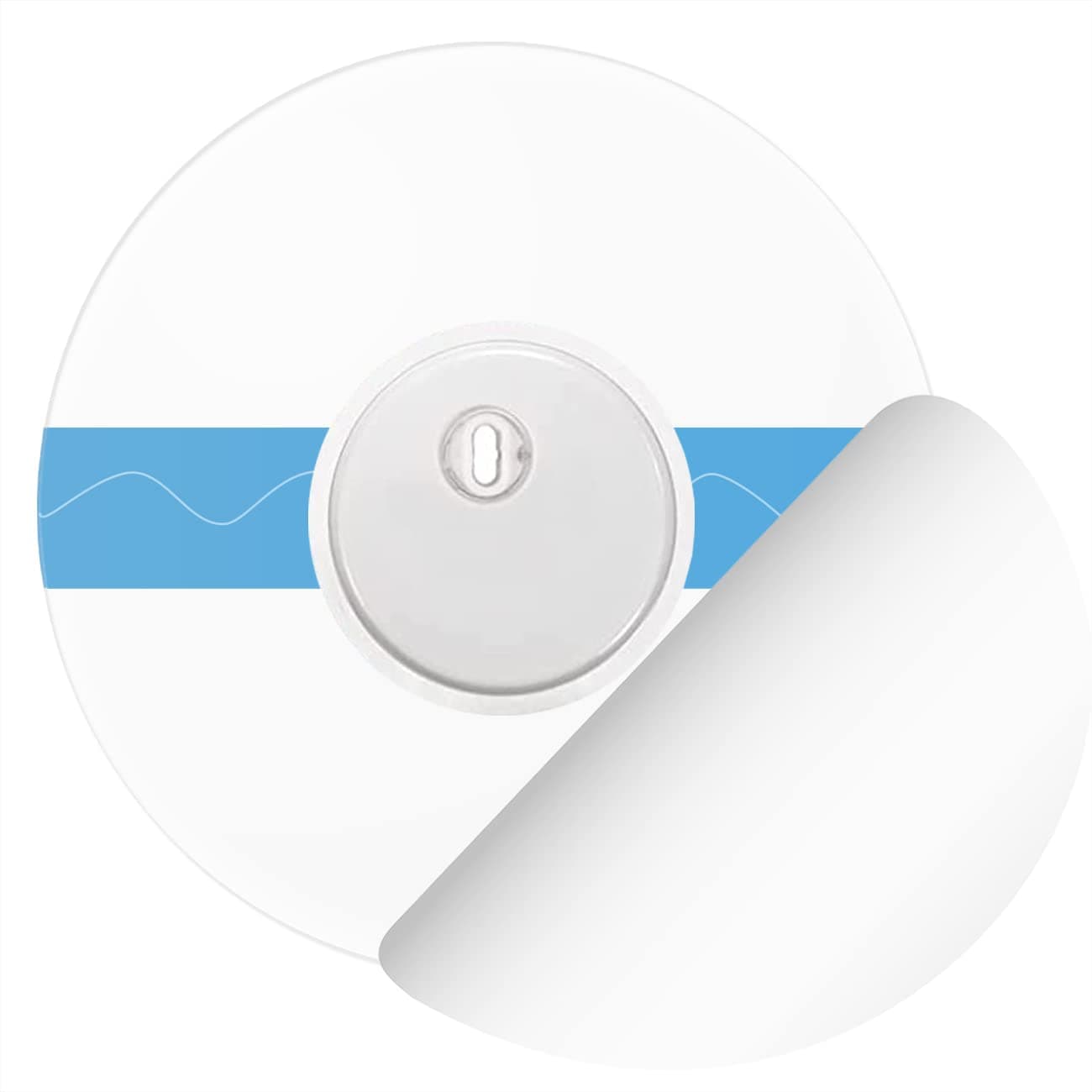 Waterproof Sensor Covers for Libre 1/2/3, 50 Pack Transparent Adhesive Patches,Tape Long Lasting to 14 Days-Without Hole-