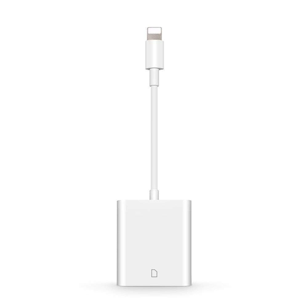 Weihao SD Card Camera Reader Adapter for i Phone iPad [Support iOS 9.2 or up] Trail Game Camera Card Viewer Reader for iPhone 12/11/Xs/XR/8/8Plus/6/6s/7/7s/7Plus/5s/X/iPad Mini/Air, No APP Needed