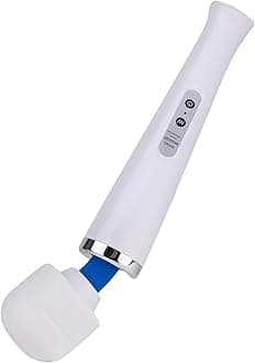 Electric Muscle Massager, Handheld Relaxation Device, Body Muscle Deep Tissue Massage for Neck Back Shoulder Body Relief, White