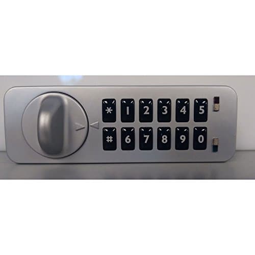 Codelocks Mini 4-In-1 Electronic Cam Lock, KL90-SG-RH, Furniture & Light-Duty, RH Horz, Silver