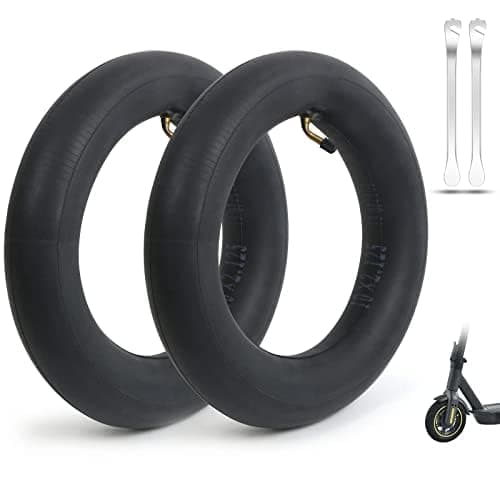 Ainiv 2 Pack Inner Tube, 10 x 2.125 (10 Inch) Inner Tubes Tires, Replacement Thicken Rubber Tyre with 2 x Tyre Stick for Electric Scooters, Gas Scooters, Pocket Bikes and Mobility Scooters