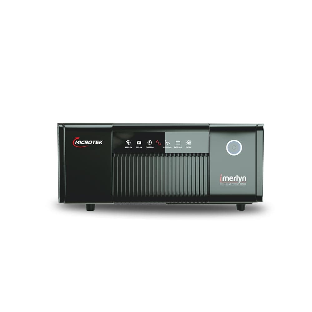 Microtek iMerlyn Premium Pure Sinewave Inverter/UPS Models for Home, Office & Shops - 700VA/588W (850-12V)