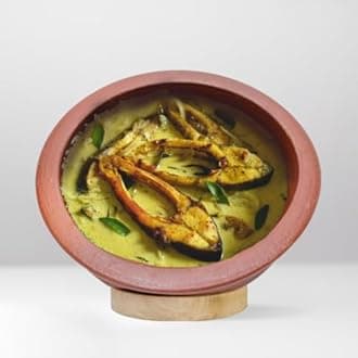 Craftsman India Online Uncoated Clay Handi/Pot For Cooking And Serving Combo 1, 2 & 3 Liter (Red), Earthenware