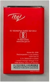 Original BL-25BI Compatible for Itel It5600, 5600, It5606, 5606, Itel Power 400, It5620, 5620, It5616, 5616, It5622, 2500mAh