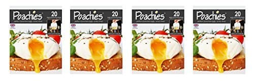Poachies Egg Poaching Bags, 17 x 13.5 x 2 cm, 4 x Packs of 20 by Poachies