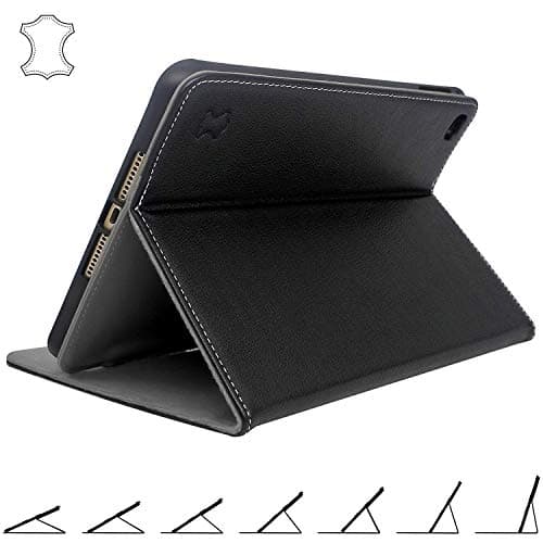 iPad Mini 5 Case 2019 Leather with Pencil Holder - Best Multi-Angle Stand for 5th Generation Apple Mini