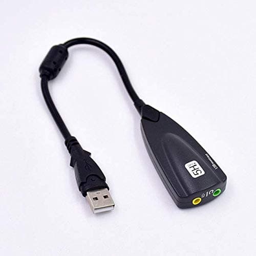 Couchmaster Sound Card, USB to 3,5mm Jack Audio Adapter for Gaming Headset or Headphones, External Headphone Splitter for CYCON/CYCON²/CYCON³ by nerdytec