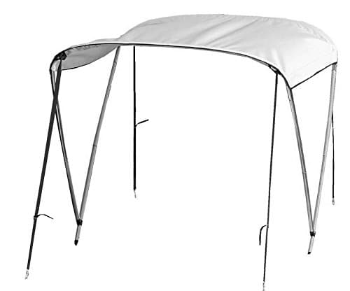 Saturn Deluxe Travel Folding 2-Bow Sun Canopy Bimini Tops for Inflatable Boats.