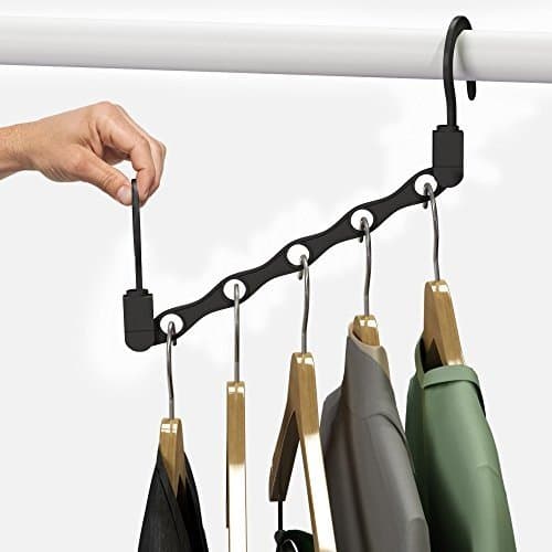 yutiriti2 Pc Space Saving Closet Fancy Multi Hanger for Shirts, Pants, and Coats Random Color