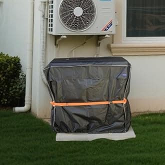 Mini Split Air Conditioner Cover for Outside Units,600D Waterproof Air Conditioner Mini Split Cover,Outdoor Rectangular Air Conditioner Covers for AC Units, Fits up to 49.2"L x 15.3"W x 36.2"H.