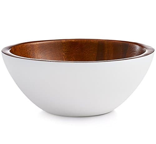The Cellar Acacia White Wood Round Bowl