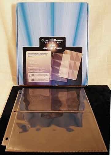 GuardHouse Shield 2 Pocket Currency Storage Pages for Graded Bills Box of 100