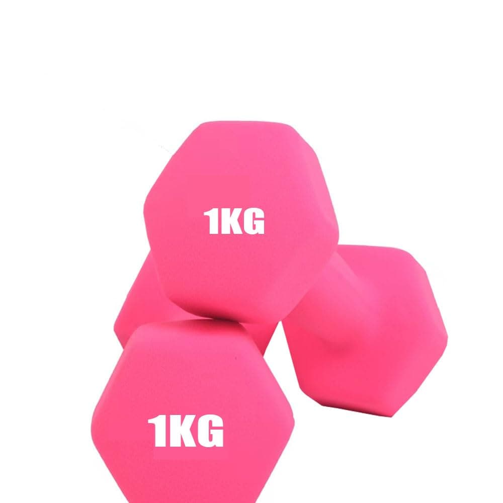 COOLBABY Dumbbells Weights Exercise-Pink 1KG*2